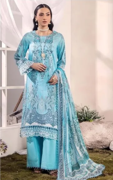 Fulfa Vol 1 By Alzohaib Chiffon Dupatta Cotton Salwar Kameez